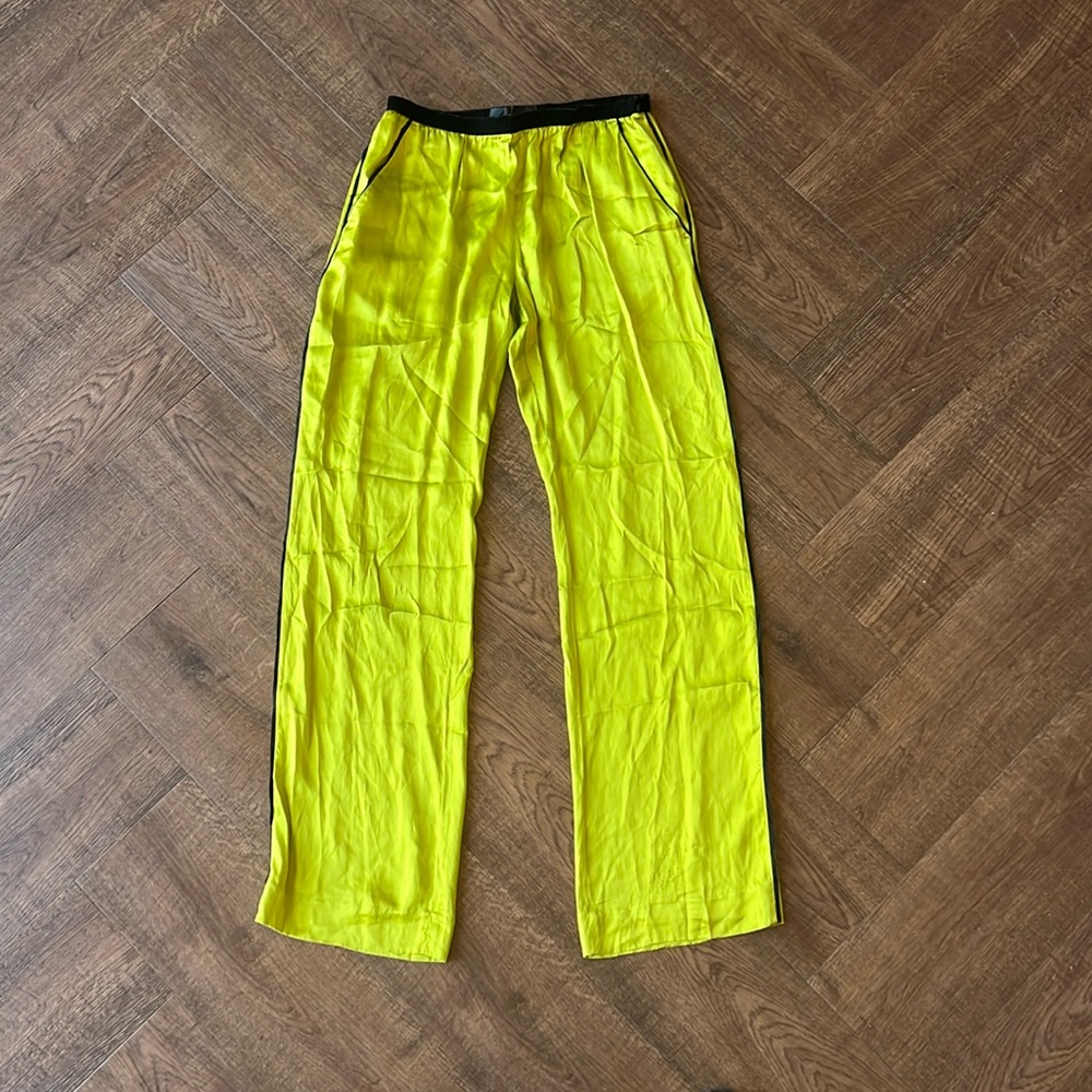 Haider Ackermann Silk Pants Apple Green Sz 40